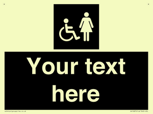 Custom information: black panel disabled and female